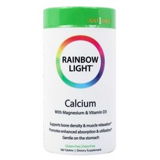 RAINBOW LIGHT 鈣&鎂&維他命D錠, 180顆, 1罐