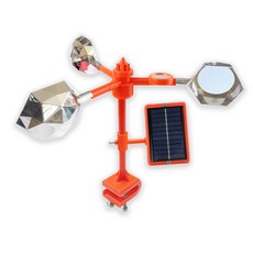 太陽能驅鳥器, 銀色【直桿款】 無語音盒