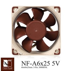 小白的生活工場*Noctua NF-A6x25 5V SSO2 磁穩軸承AAO防震靜音扇-5V版本
