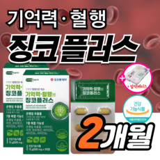 징코 플러스 기억력 혈행 개선 에 좋은 맥스 은행잎추출물 혈관 부모님 수험생 징코 50대 민 40대 선물 식약청 식약처 집중력 청소 여성 남성 뇌 빌로바 +도레미잡화점 약케이스, 2박스, 30정