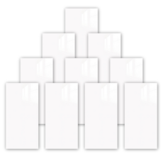 헤인느 붙이는 방수 인테리어 타일 대리석 시트지 폼블럭 포인트 벽지 10개, 화이트퓨어