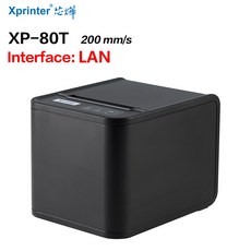 영수증 프린터 80mm 핸드 80T USB Lan 포트 자동 커터 POS 주방, 80T LAN, 플러그, 80T LAN, XP-80T