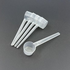 투명 플라스틱 스틱형 계량스푼 소분용 정량 측정 도구 5g 10ml 5p, 1개