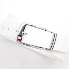 카시니 이탈리아 천연 통가죽 벨트 골프 정장 캐주얼 빅사이즈 가능 (CSBT003) <국내생산>, M, 화이트, 1개