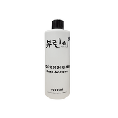 네일샵용 국산 대용량 100% 퓨어아세톤, 1개, 1000ml