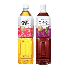 자색옥수수수염차 x4 광명찾은 결명자 x4, 1.5L, 1개