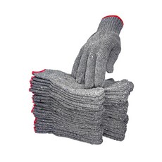 京閣織化 20兩棉紗手套 - 工作防護、耐磨透氣、舒適吸汗, 灰色 1打12雙 超商材積限9打, 1個