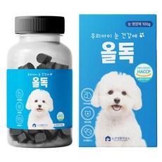 올독 강아지 눈 영양제 눈물자국 노령견 백내장 항산화 루테인, 1개, 눈물개선/눈건강, 100정