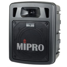 MIPRO 迷你無線擴音機 支援藍牙播放與USB錄音, 發射器+領夾麥克風, MA-300 5.8G