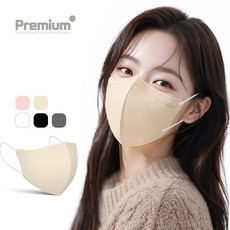 국내산 KF94 숨쉬기 편한 새부리형 컬러 황사 방역 대형 마스크, 100매, 1개, 베이지