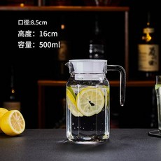 大容量亞克力冷水壺, 經典八角壺 500ml, 1套, 500L
