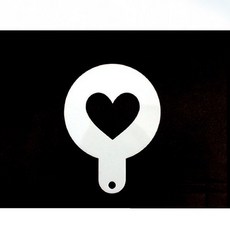 스텐실 하트 지름 10cm, 1개