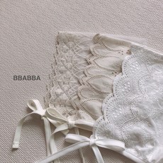 (베베)빠빠 레이스보넷-아이보리