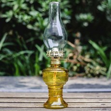 버몬트 파라핀오일랜턴 불멍 Brass Mini 황동랜턴 Vermont 7인치, 1개, 옐로우 1m 심지 포함