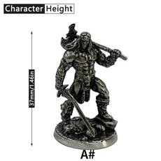 인테리어 장식품 전쟁 체스 테이블 게임 자동차 장식품 공예 구리 언데드 해골 군인 모델 입상 미니어처, 1개