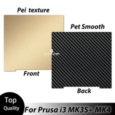 MK3S PEI 시트 241253.8 Prusa i3 용 양면 벌집 스프링 강판 Mk52 Pei 자기 빌드 플레이트, 01 241x253.8mm, 03 pet sheet