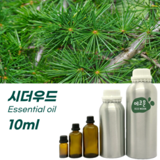 에코문 100% 천연 아로마 에센셜 오일, 1개, 10ml, 26. 시더우드