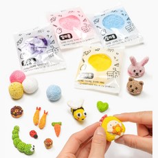 작품만들기 촉감놀이 미술재료 칼라폼 클레이 어린이 만들기놀이 창의력표현, 빨강