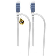 덕신 액체 소분 수동 주유 호스 자바라 펌프 중, 2개