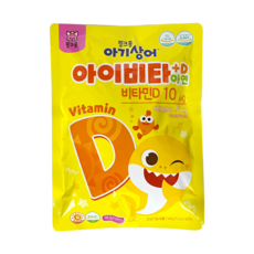 태양생활건강 핑크퐁 아기상어 아이비타+D 아연 48g, 40정, 2개