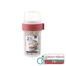 【JOJO】樂扣 元氣穀物樂活杯(330 150ML), 1個, 紅色