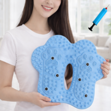 아크배라 에어 발지압 스텝퍼 홈트 하체운동 발마사지 지압매트, 블루