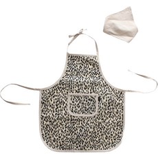 소아베 리틀 치타 유아동 방수 앞치마 + 두건 + 팔토시