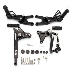 Benelli Tnt125 Tnt 125 2016 - 2020 오토바이 리어셋 발받침 CNC 알루미늄 합금 리어셋 풋페그 페달 풋페그 신제품, [08] black, 1개