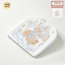 嬰兒斜坡枕 15°傾斜防吐奶神器 新生兒哺乳墊, 雲航奇境 雙面用, 1個