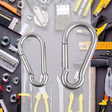 비너 스텐 잠금 스틸 고정 쇠 열쇠고리 샌드백, M10, 1개