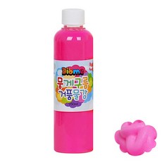 키즈맘아트 미술놀이 뭉게구름 거품물감 리필 250ml 형광분홍