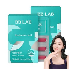 [무료배송/오늘출발] 비비랩 히알루론산 120mg 피쉬콜라겐 엘라스틴 피부건강, 30정, 2개