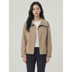 올리비아하슬러 다크베이지 와이드 스탠카라 점퍼 OHCMJP103 1295132