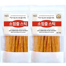 멍도락 국내수제간식 소힘줄스틱 소힘줄 100% 치아치석관리 스트레스해소 도움 강아지껌, 소힘줄, 100g, 2개