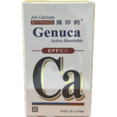 藤田鈣® Genuca 高作用吸收型 AA鈣 膠囊, 1個, 60顆