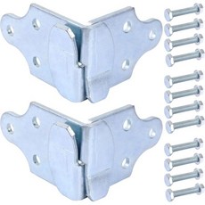 트레일러 측면 레일 코너 커넥터 목재 잠금 랙 나사 포함 2세트 4개, 트레일러 측면 레일 코너 커넥터 목재 잠금 랙 나사 포