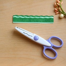 實用小草花邊剪刀，手工藝裝飾剪裁工具，輕鬆打造精美花邊, 1個