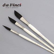 Da Vinci 德國達芬奇 837 系列 黑公牛毛 長劍型斜頭軟筆刷, 1個, 10號