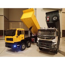 1/14 全金屬油壓遙控砂石車 翻斗車 自卸車 卡車 傾卸車 (含遙控器), 1個