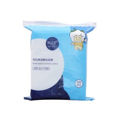 優可柔 可拉伸濕敷化妝棉 薄款卸妝棉片, 1個, 木乃伊卸妝棉200片