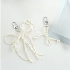 가방 꾸미기 진주 리본 펄비즈 구슬 키링 장식품