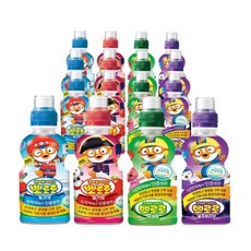 뽀로로음료수 4종 (밀크4개+딸기4개+사과4개+블루베리4개), 235ml, 16개, 16개