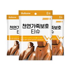 불스원 천연가죽 보호 티슈 8p, 153g, 3개