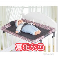 加大加寬環保寶寶尿布台 嬰兒床木床安全更換尿布台, 1個, 高雅灰色 (現貨)