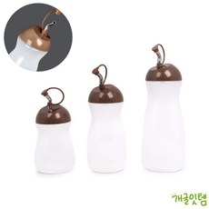 개굴잇템 스텐무늬목맛나 양념병 간장병 스텐노즐소스통 양념통, 소180ml