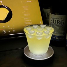 아이스 큐브 몰드 실리콘 위스키 음료 칵테일용 얼음 젤리 만들기, 하트모양얼음트레이(식품등급탈모용이)