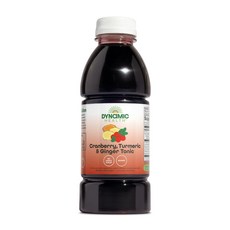Dynamic Health Cranberry Turmeric and Ginger Tonic Dynamic Health 크랜베리 ​​강황 및 생강 토닉 인증된 유기농 천연 항산화, 473ml, 1개