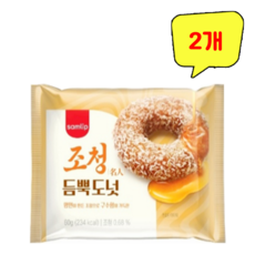 삼립 조청 듬뿍 도넛 남녀노소 좋아하는 달콤 간식, 2개, 60g