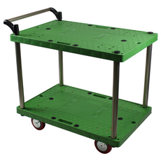 2단 데크트럭1호 PVC 바퀴 구루마 구르마 대차 카트 밀차 끌차 짐수레 달리 핸드카 엘카, 1개, 상세페이지 참조