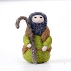 포케 울 펠트 수제 인형 킹 농부 재료 키트 봉제 생일 선물 완성되지 않은, 1개